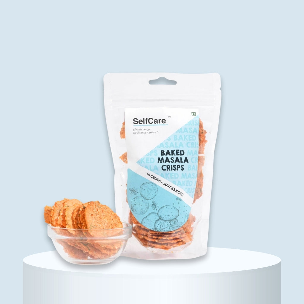 Baked masala chips, low-fat chips, healthy snacking