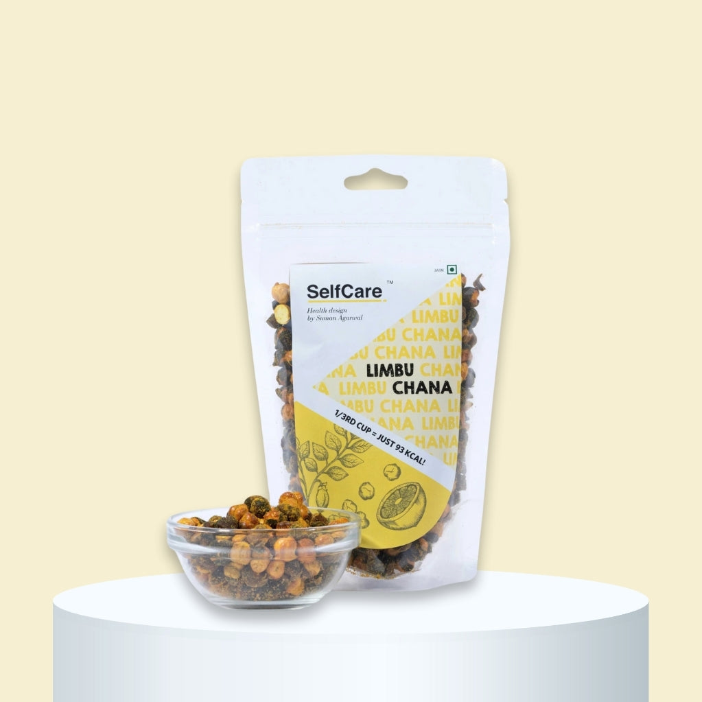 Limbu chana, flavored chana snack, tangy and spicy