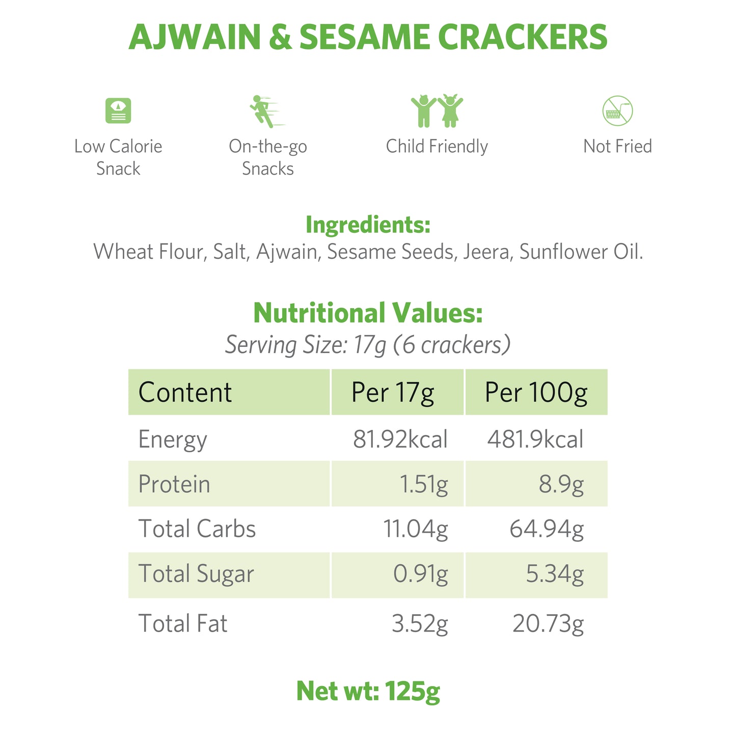 Ajwain & Sesame Crackers