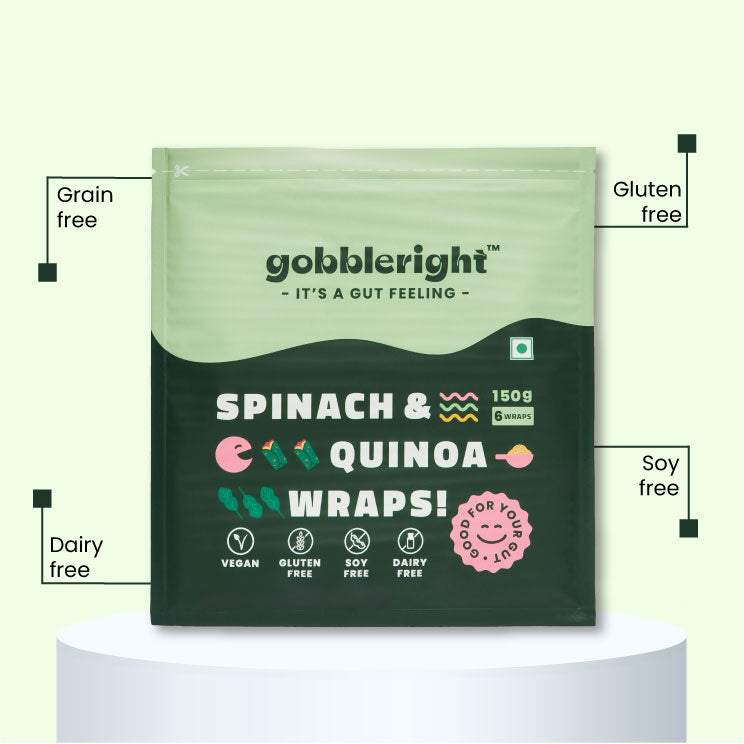 Gobbleright: Spinach & Quinoa Wraps