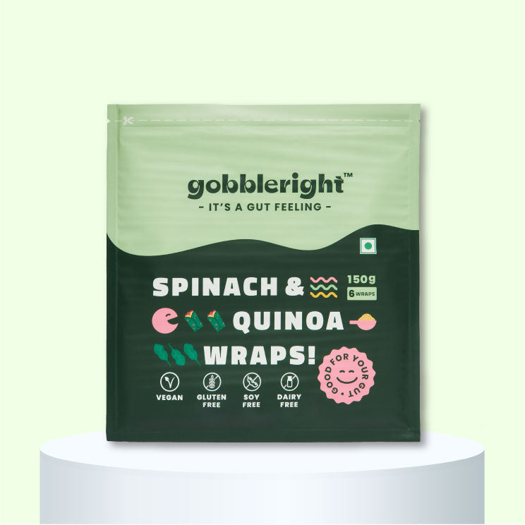 Gobbleright: Spinach & Quinoa Wraps
