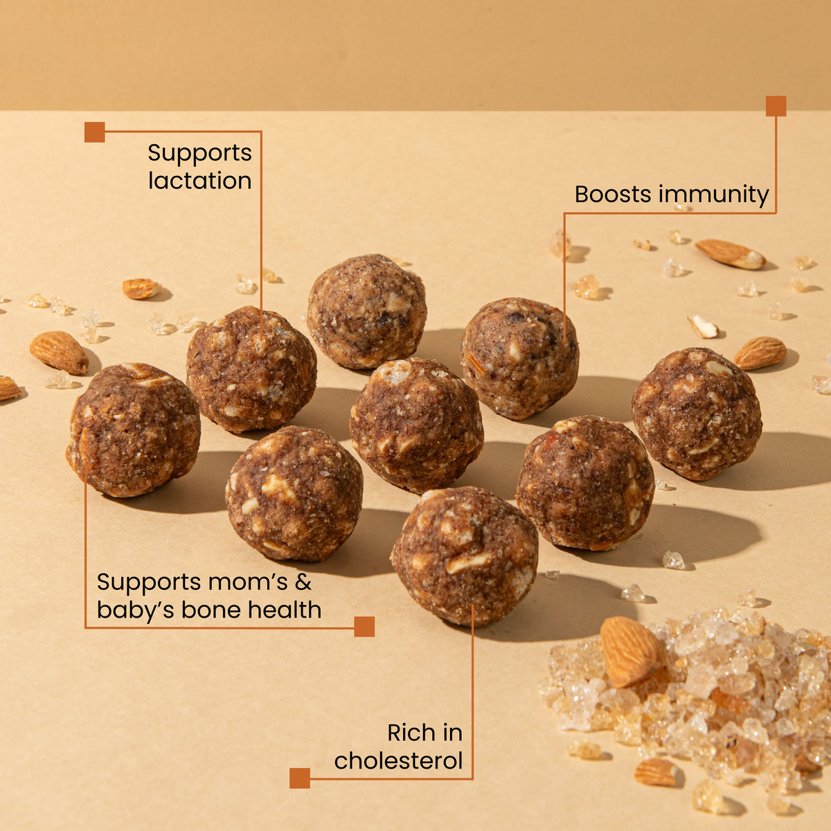 Mishtaa - Gond Laddoos for Lactation (Organic Jaggery)