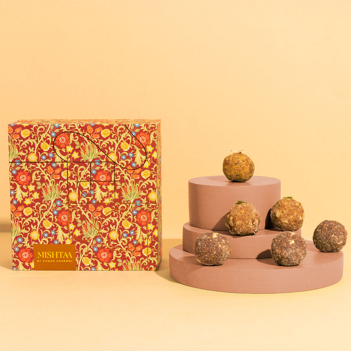 Earthy Delights Gond and Ragi Laddoos, a healthy and nutritious sweet made with wholesome ingredients for a balanced diet.
