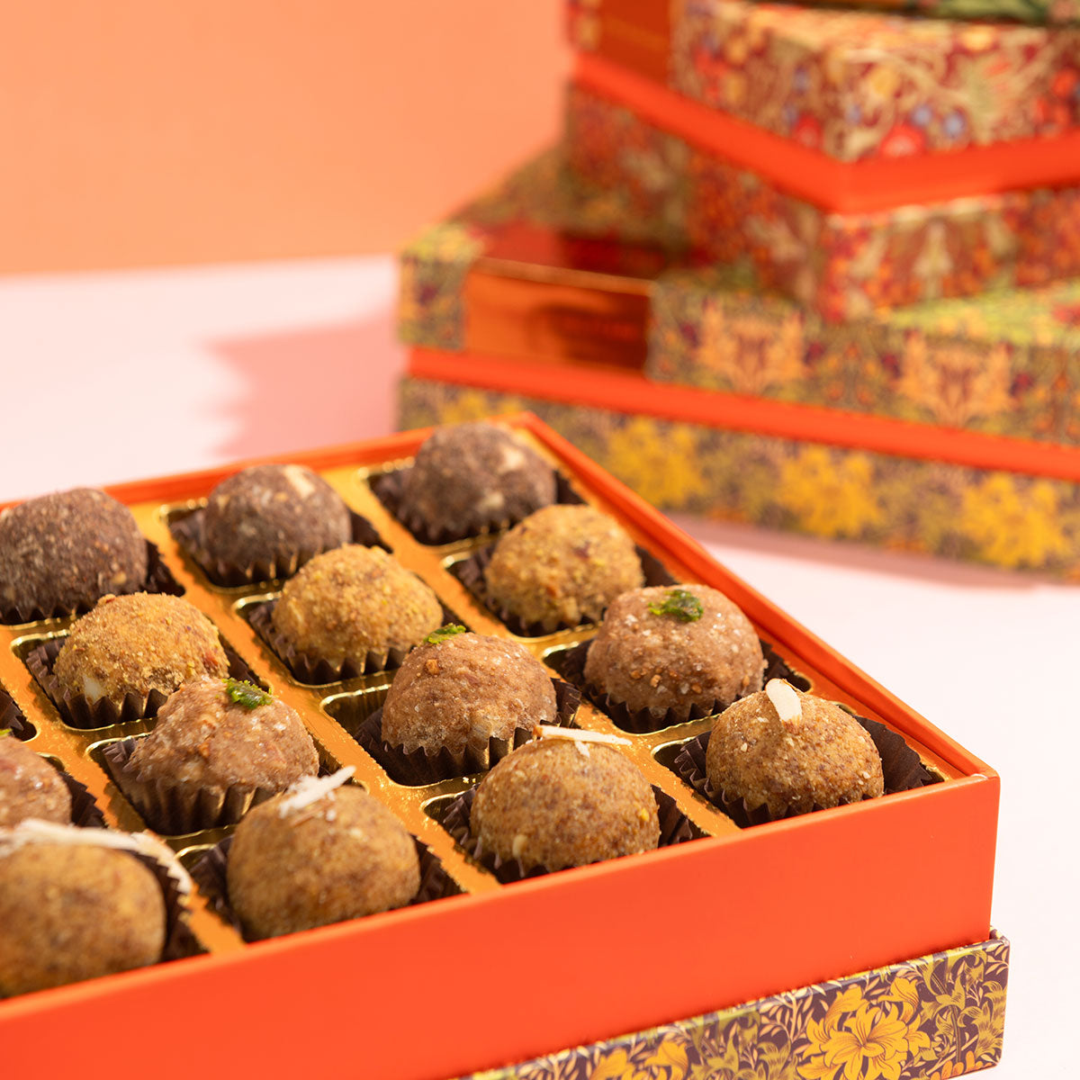 Nutritious Gond, Sattu, Ragi, and Besan Laddoos from Mishtaa, perfect for energy, wellness, and a balanced diet.