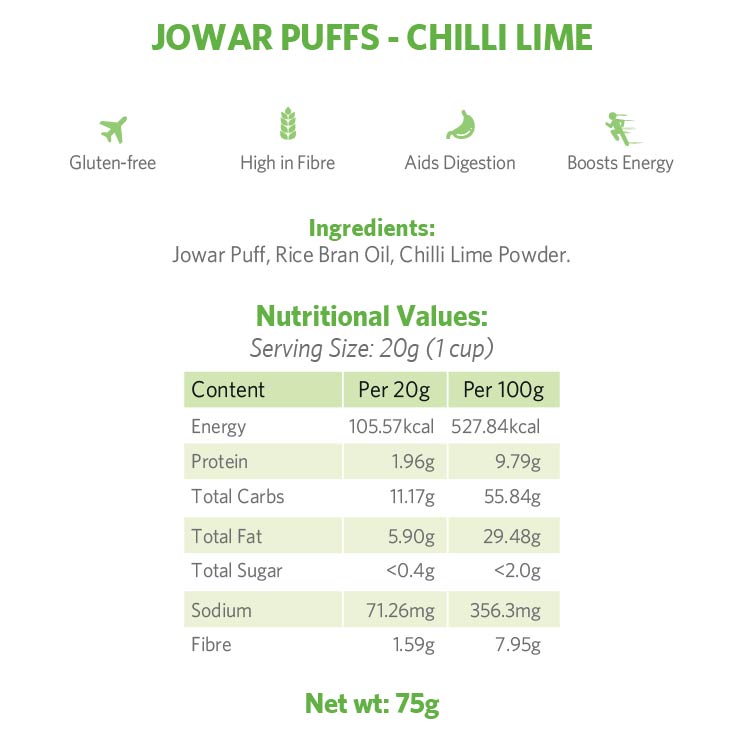 Jowar Puffs - Chilli Lime