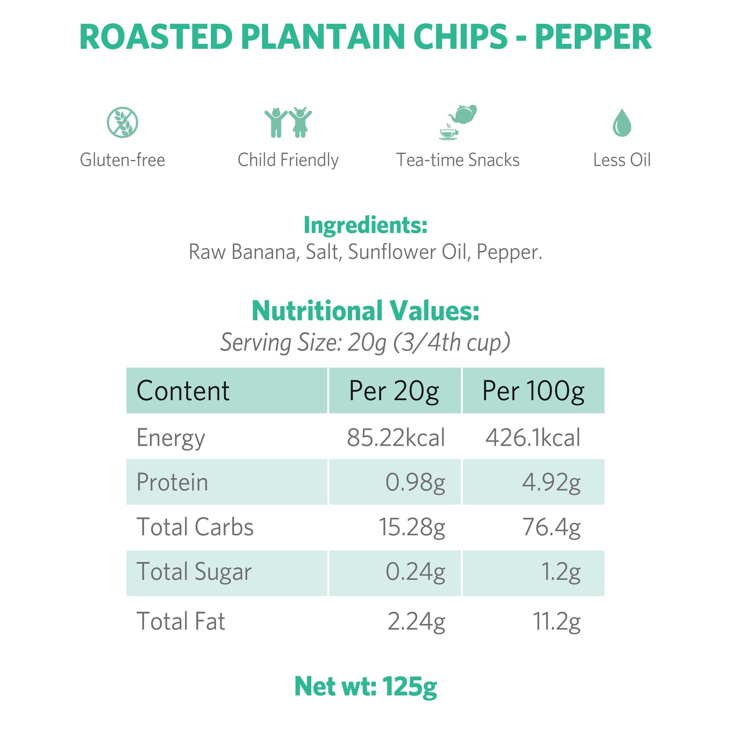 Roasted Plantain Chips - Pepper