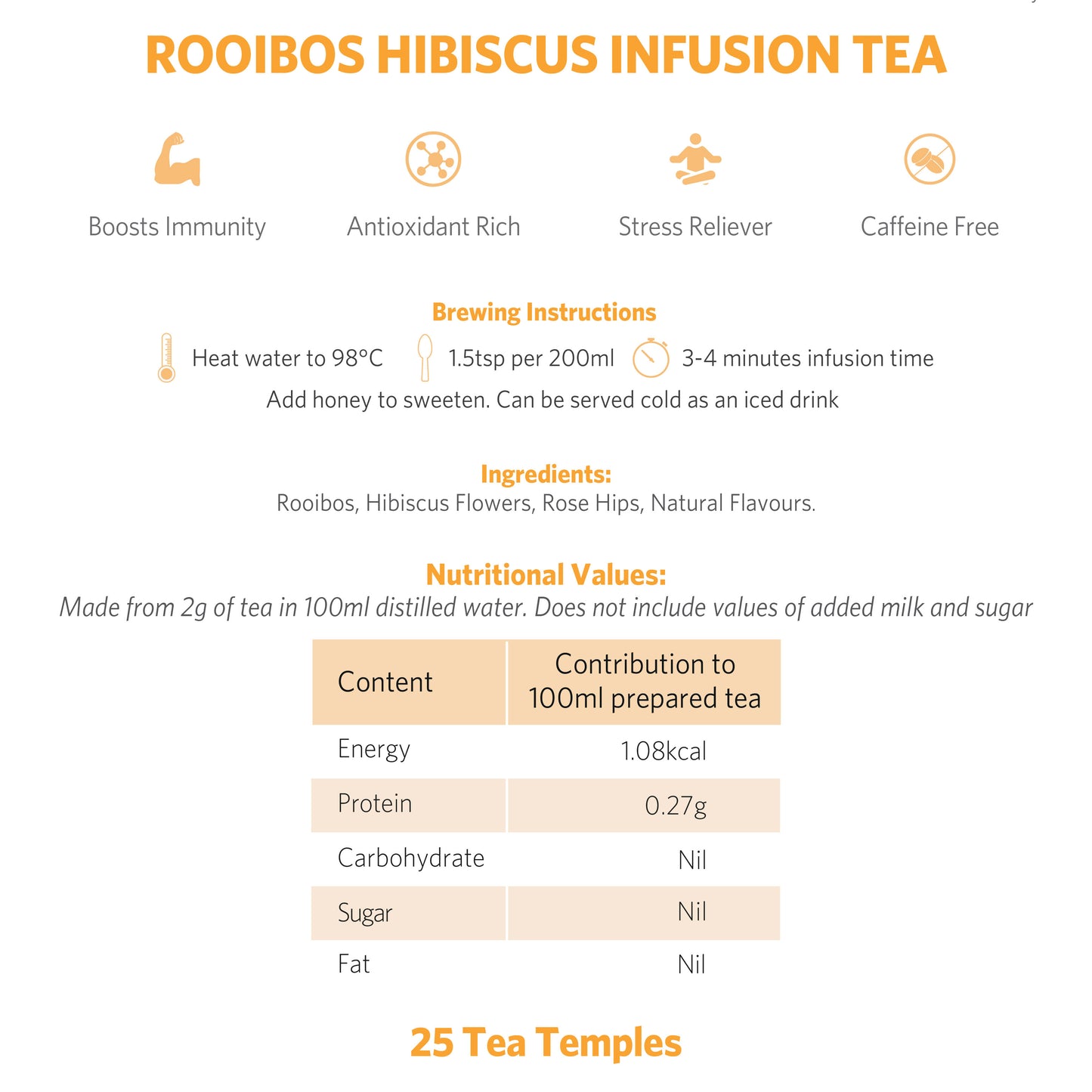 Rooibos Hibiscus Infusion Tea