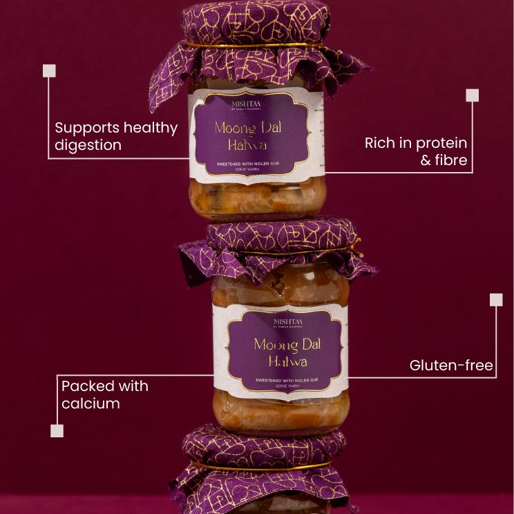 Moong Dal Halwa (Nolen Gur)