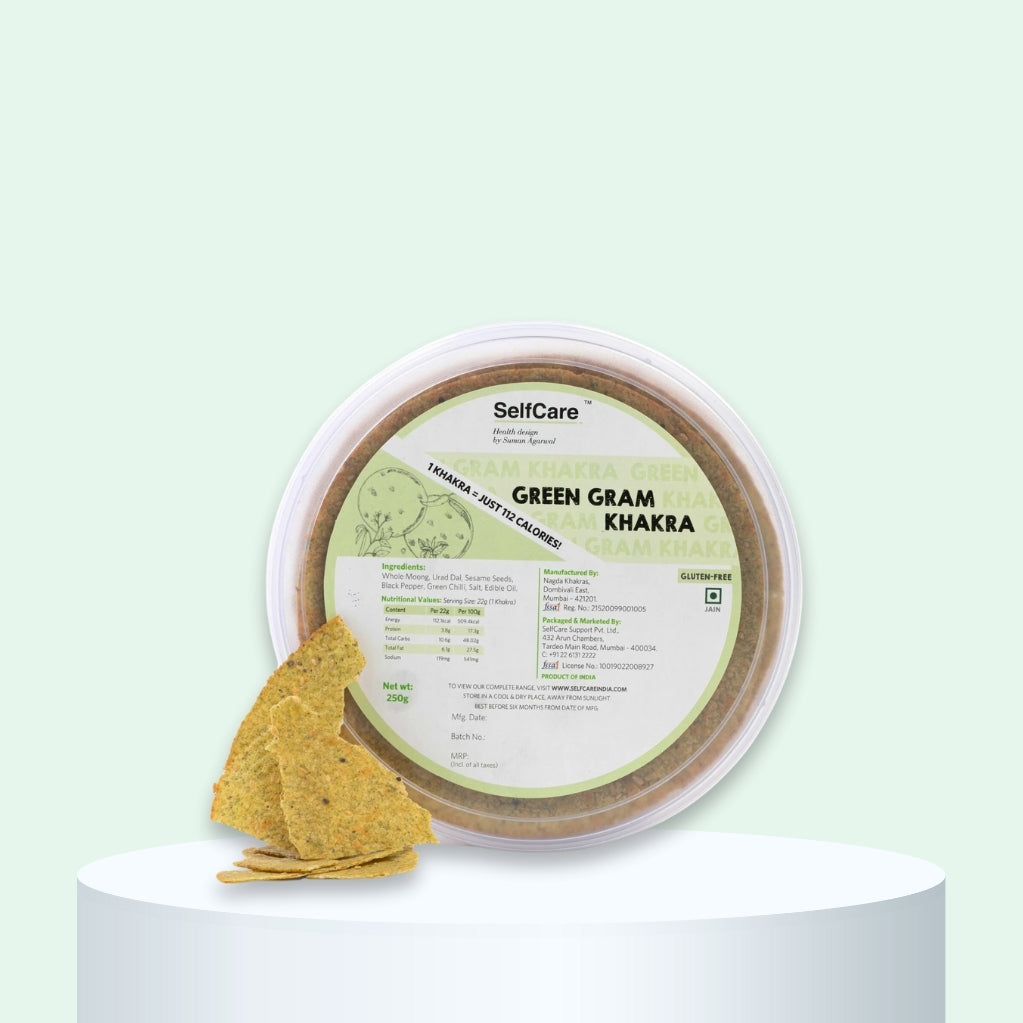 Green gram roasted khakhra, healthy Indian snack, high-protein