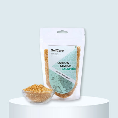 Roasted quinoa snacks, quinoa crunch jalapeno, healthy snack