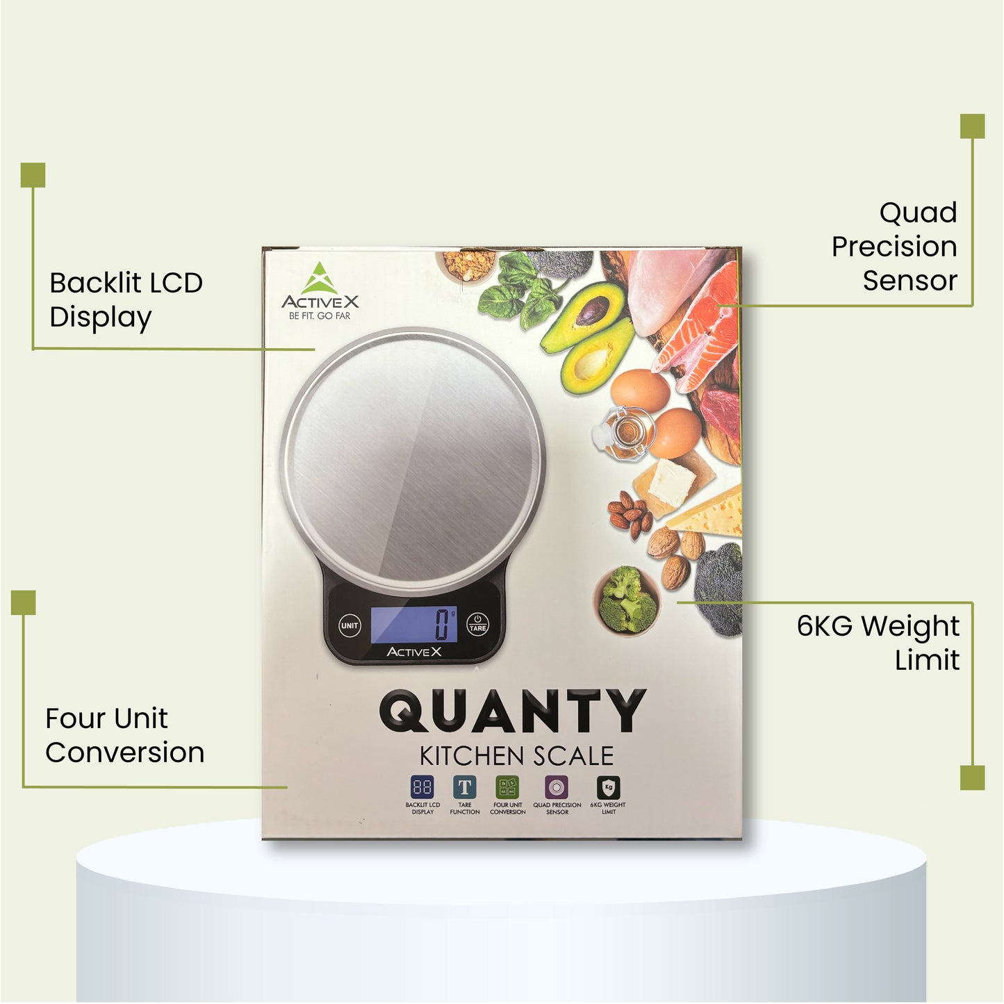 ActiveX Quanty Digital Kitchen Scale