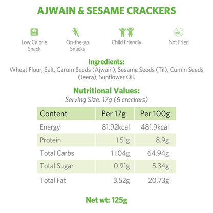 Ajwain & Sesame Crackers