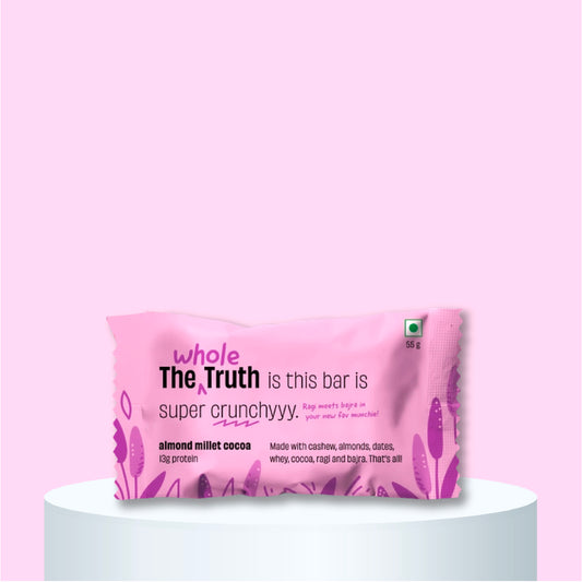 The Whole Truth: Energy Bar - Almond Millet Cocoa 13g Protein