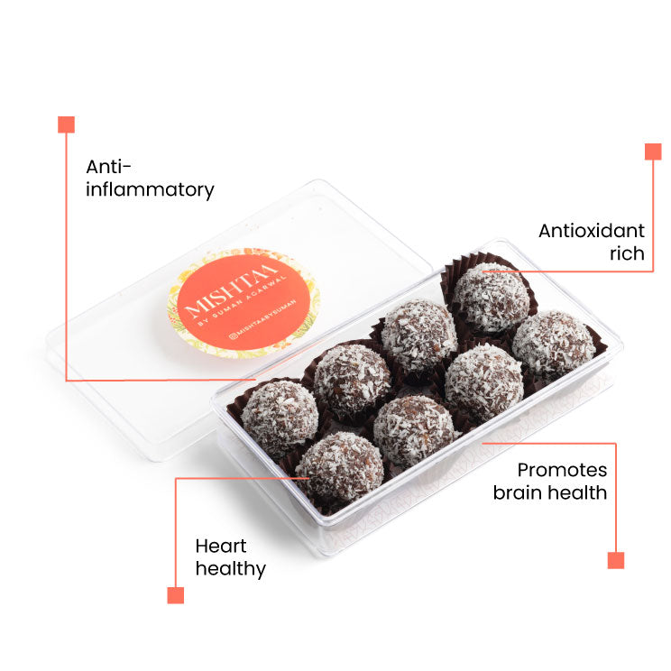 Mishtaa Minis - Cocoa Walnut Laddoos (Organic Jaggery)