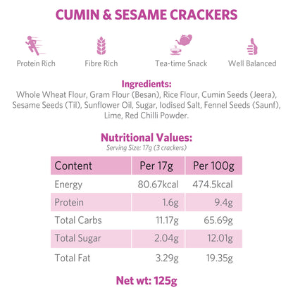 Cumin & Sesame Crackers