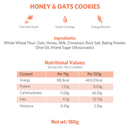 Honey & Oats Cookies