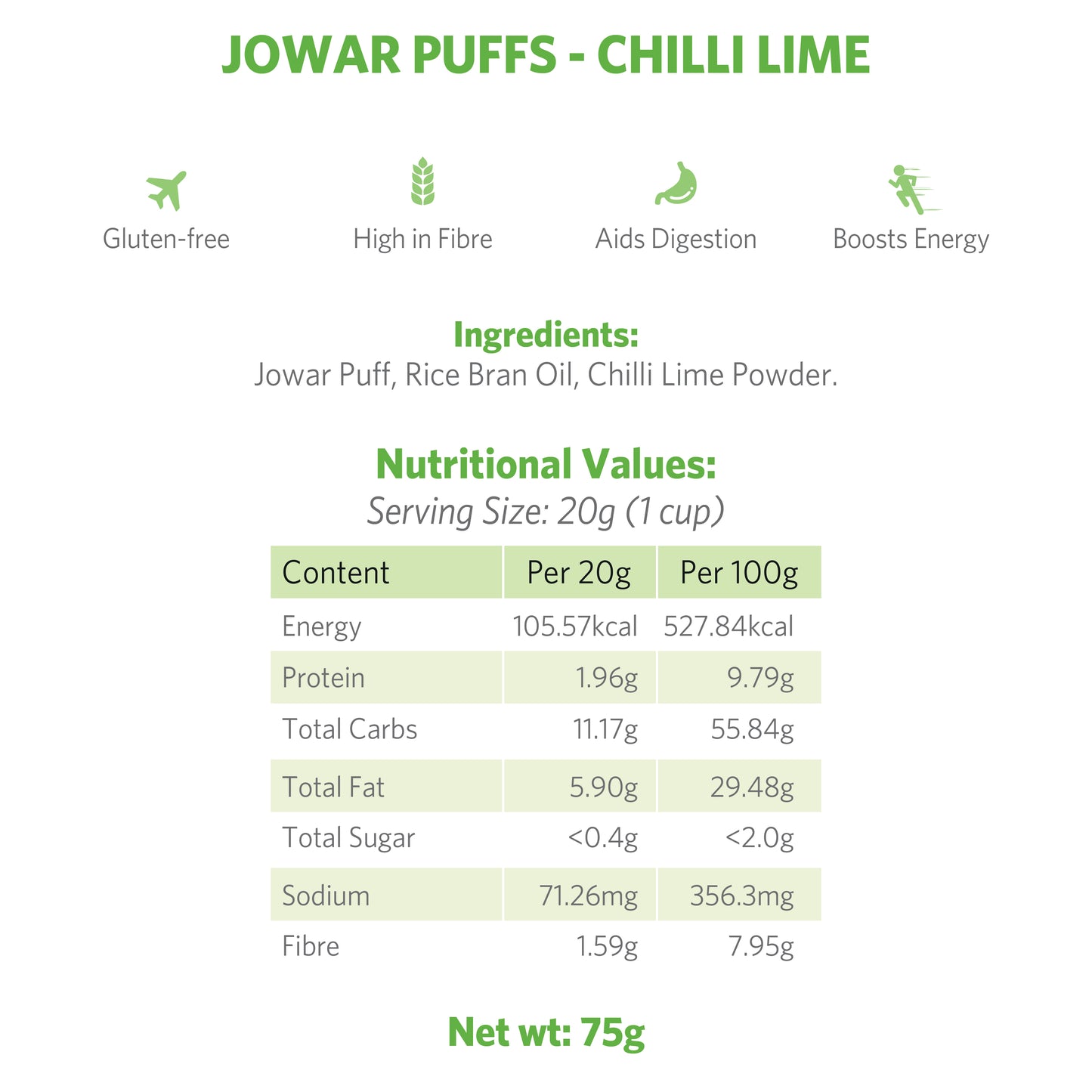 Jowar Puffs - Chilli Lime