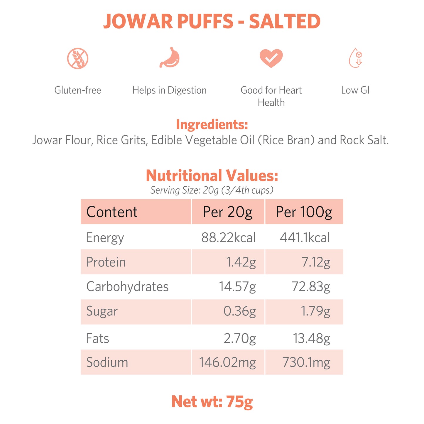 Jowar Puffs - Salted