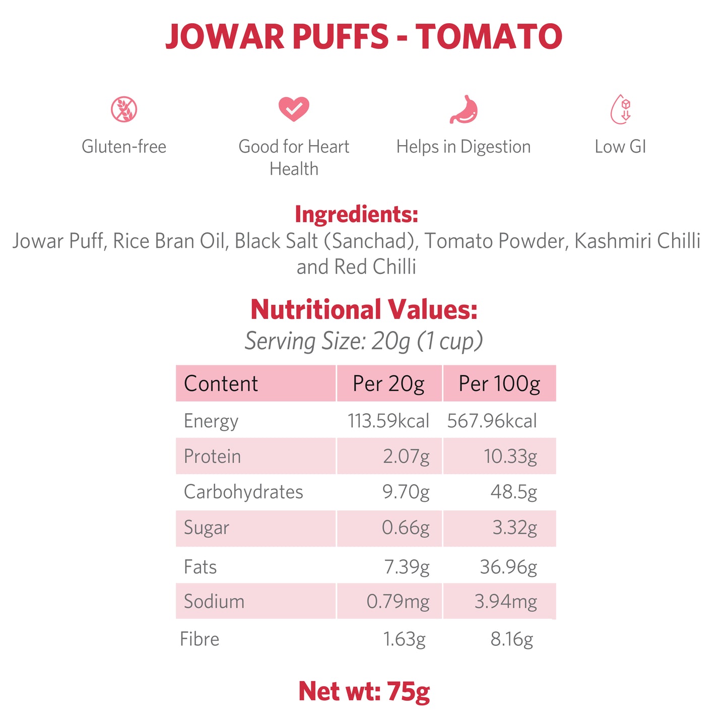 Jowar Puffs - Tomato