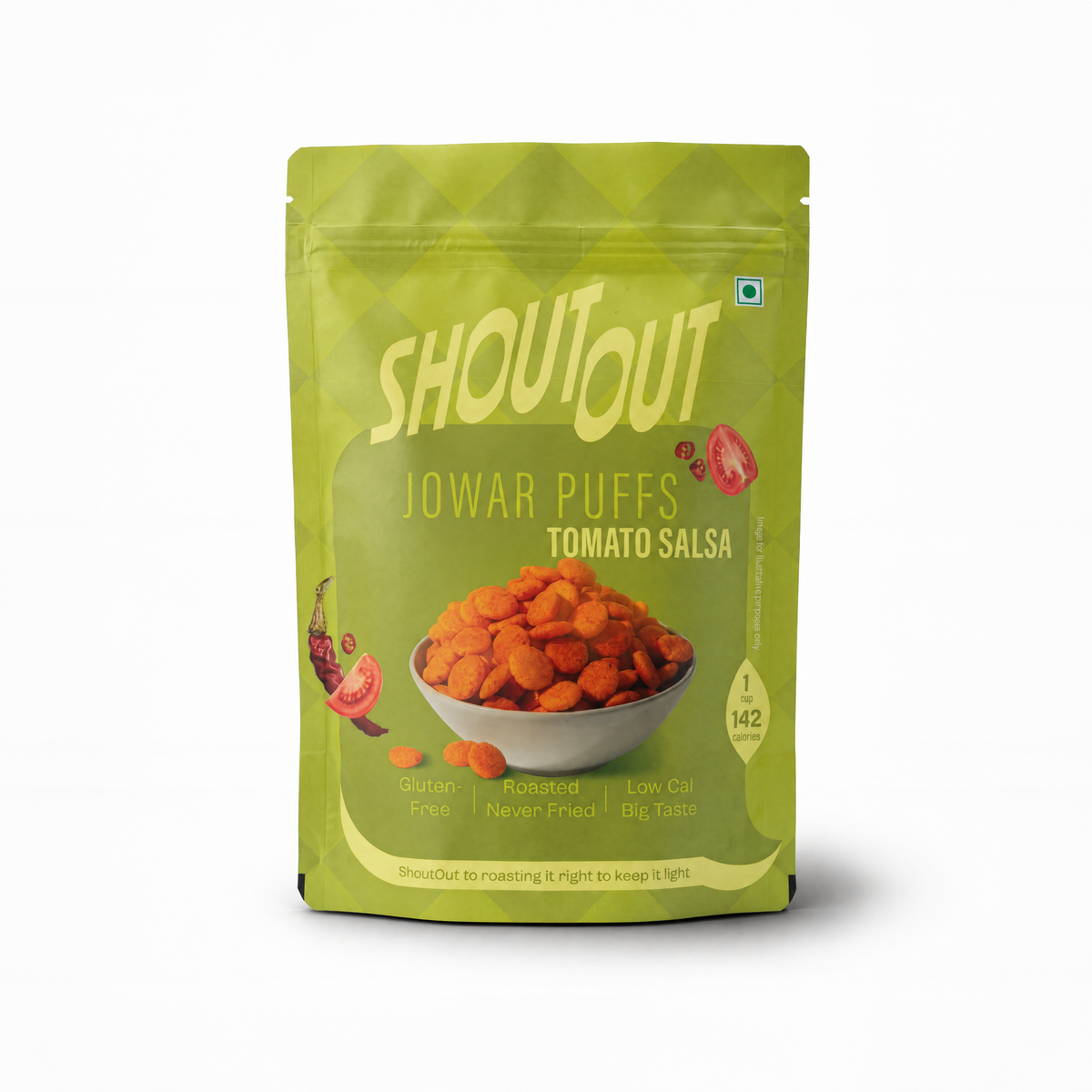 Jowar Puffs - Tomato Salsa