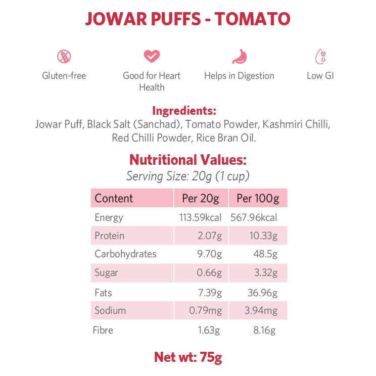Jowar Puffs - Tomato