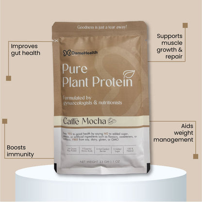 Dame Health: Pure Plant Protein - Caffe Mocha