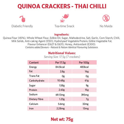 Quinoa Crackers - Thai Chilli