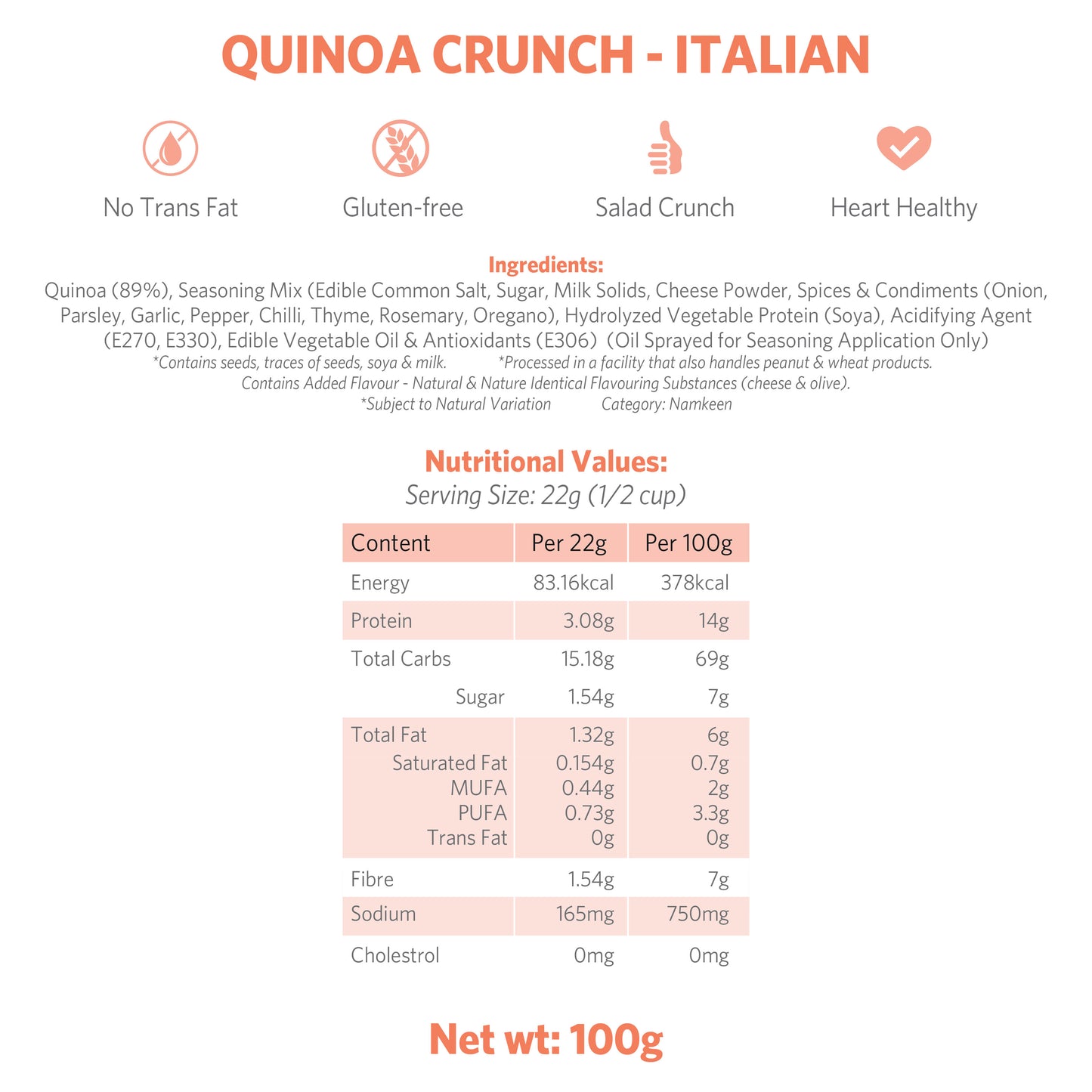 Quinoa Crunch - Italian