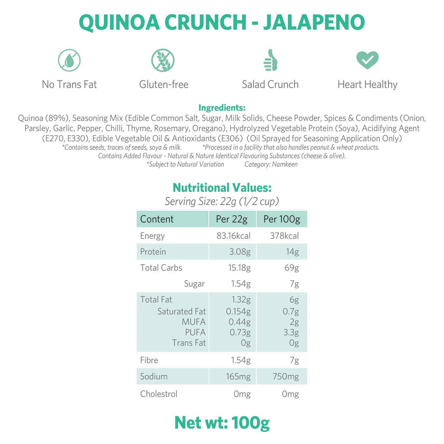 Quinoa Crunch - Jalapeño
