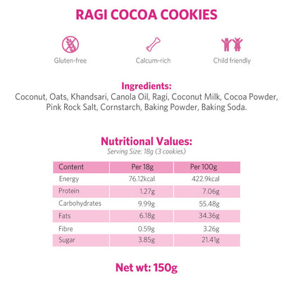 Ragi Cocoa Cookies