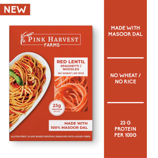 Pink Harvest Farms: Red Lentil Spaghetti Noodles