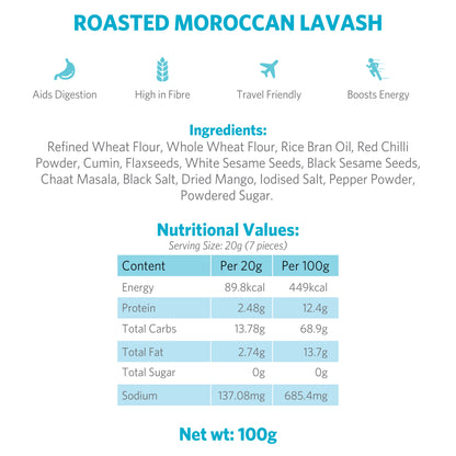 Roasted Moroccan Lavash