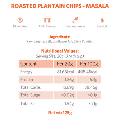 Roasted Plantain Chips - Masala