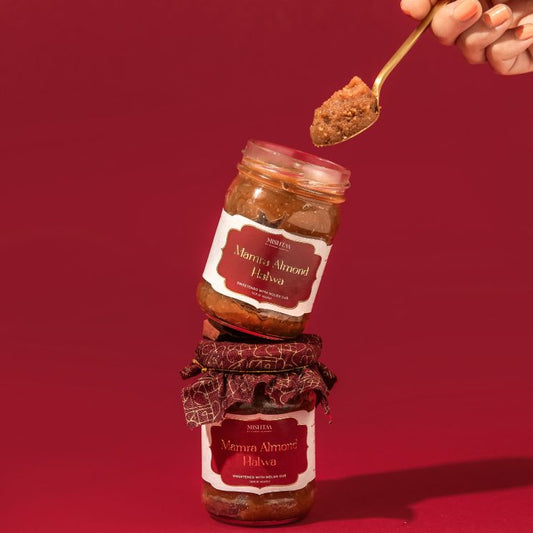 Pure Mamra Almond Halwa (Nolen Gur)